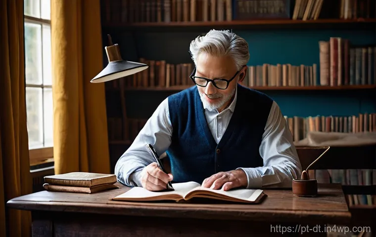 창작자 레지던시의 성공적인 마무리 단계 - **Prompt 1: Authentic Creator Connecting with Audience**
    "A content creator, a person of diverse...