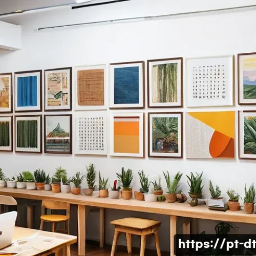 Home 33 창작자 레지던시와 창작자의 관계 구축 전략 - A vibrant creative residency studio in São Paulo filled with diverse artists working collaboratively...